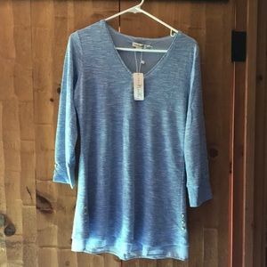 Simply Noelle blue tunic